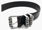 Chrome Hearts Black Roller Belt