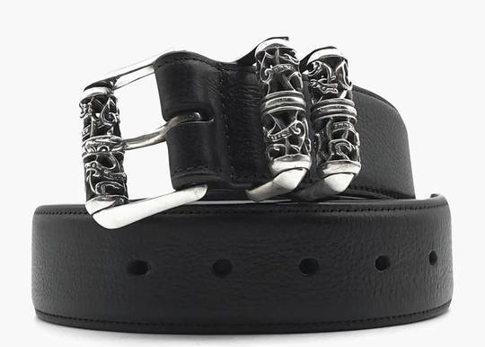 Chrome Hearts Black Roller Belt