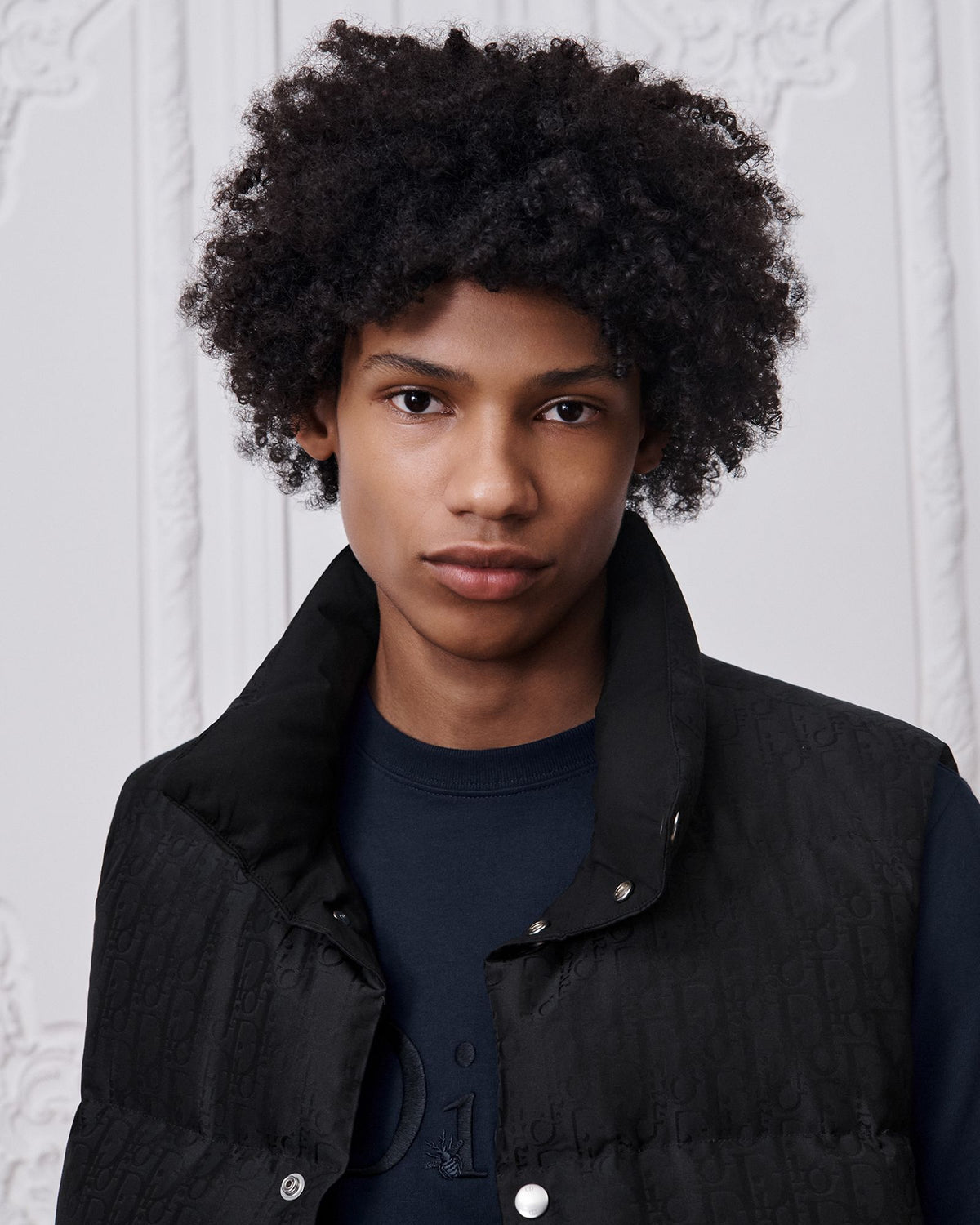 Dior Oblique Technical Jacquard Gilet — Black — view 4