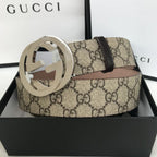 Gucci GG Belt with Interlocking G Buckle