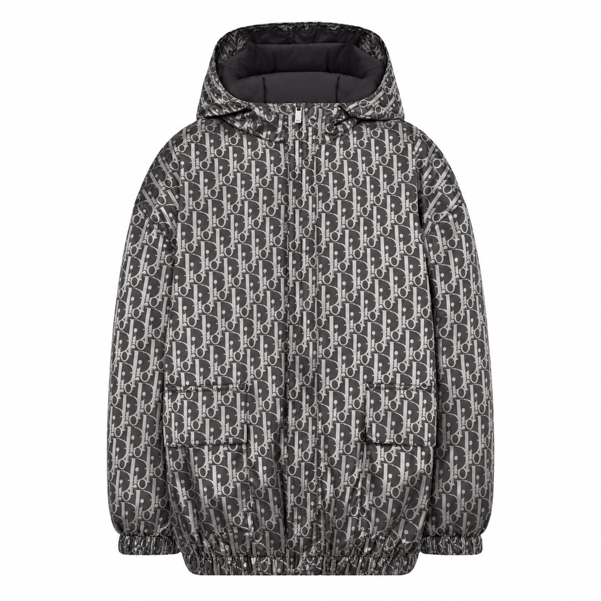 Dior Dark Grey Oblique Hooded Jacket