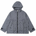 Dior Black and White Oblique Hooded Jacket