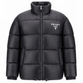Prada Black Milano Logo Puffer Jacket