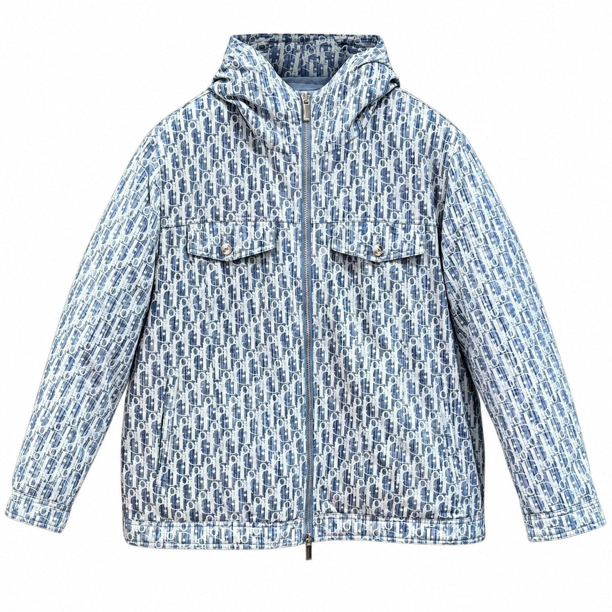 Dior Blue Oblique Hooded Jacket