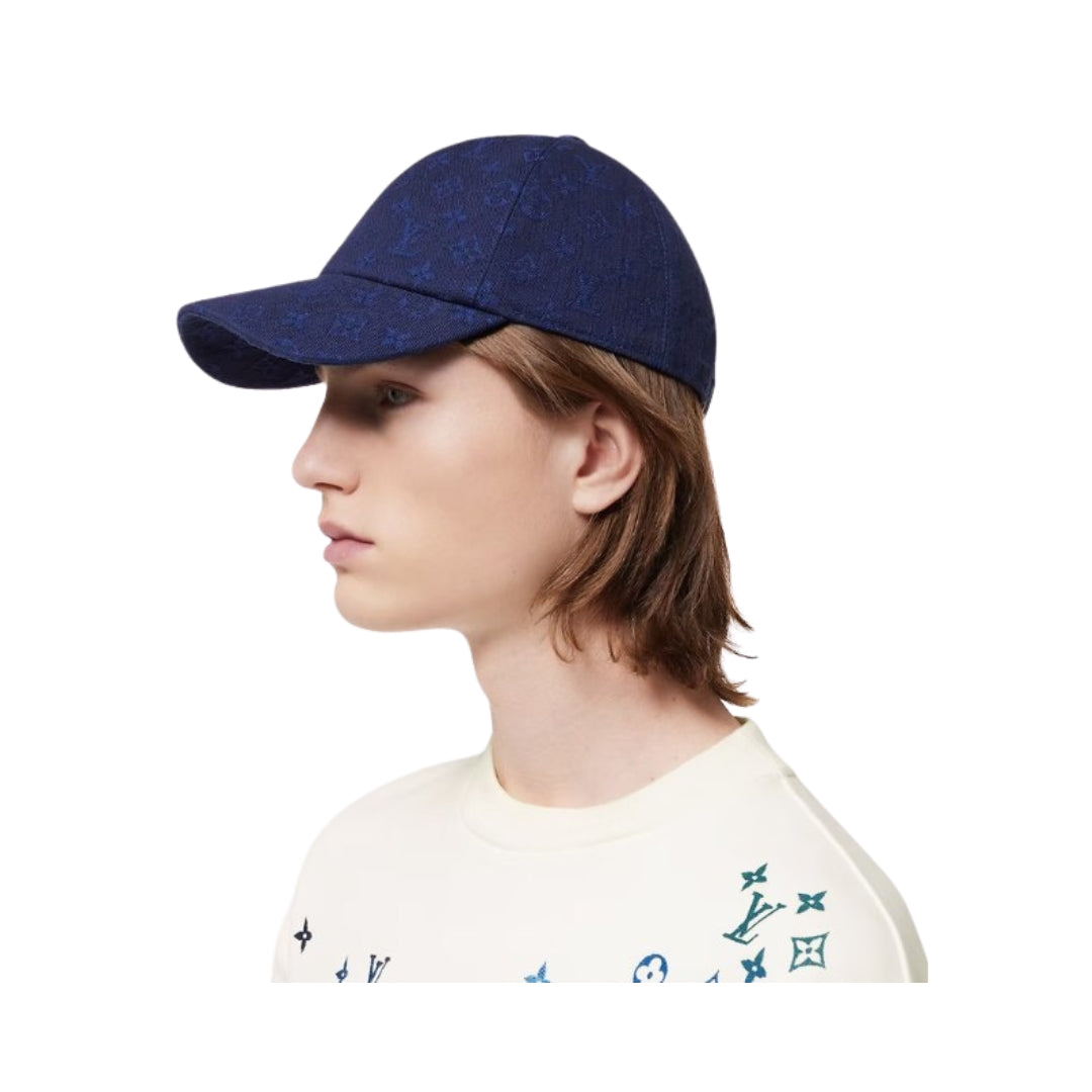 Louis Vuitton Blue Monogram Cap