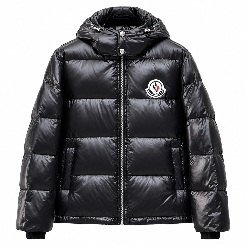 Moncler Big Logo Hooded Jacket – Black