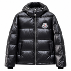 Moncler Big Logo Hooded Jacket – Black