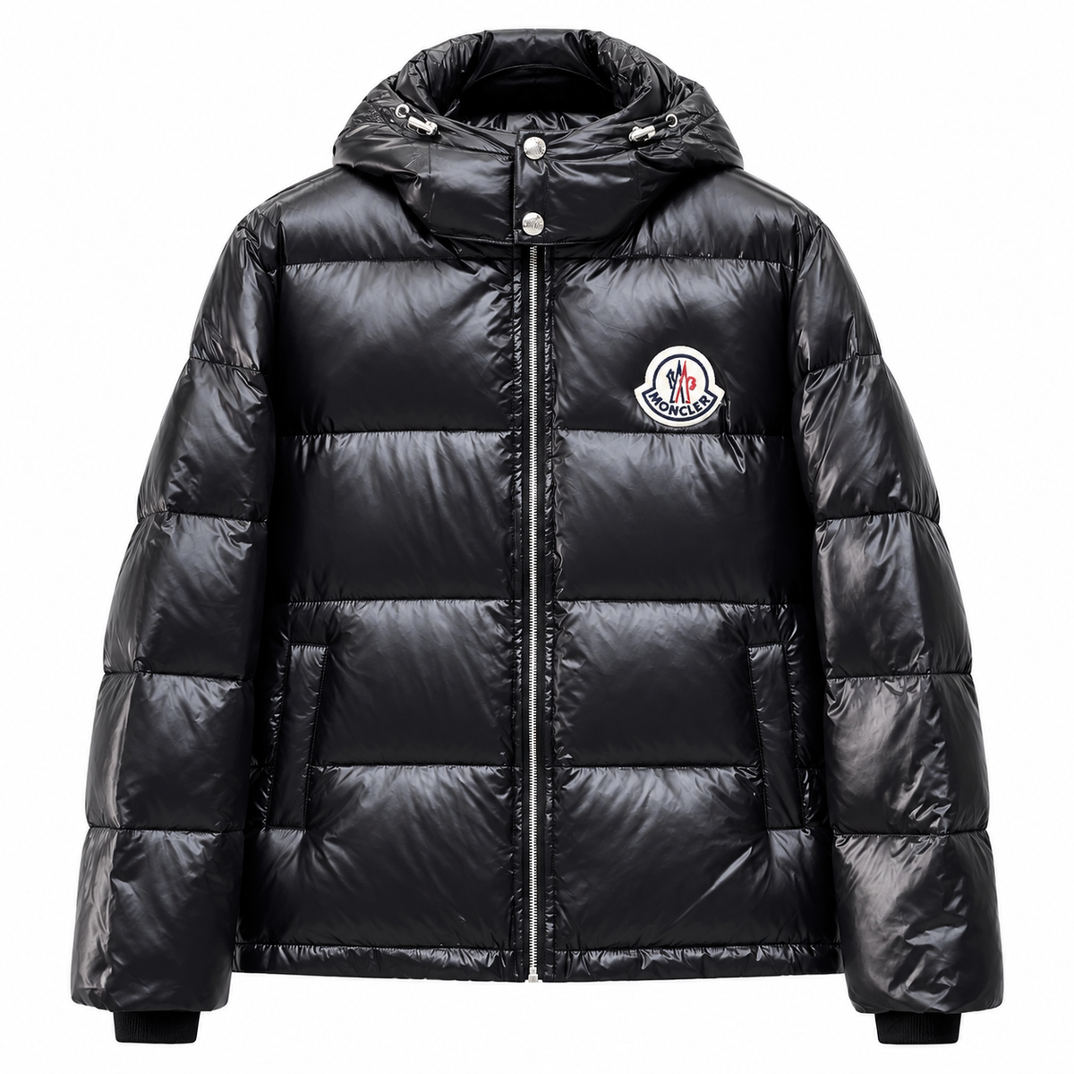 Moncler Big Logo Hooded Jacket – Black