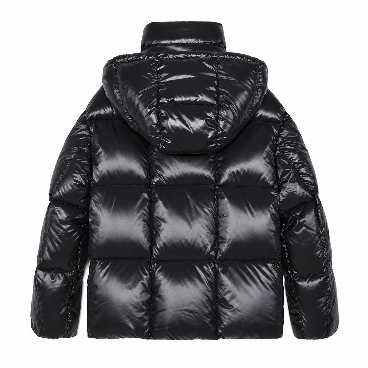 Moncler Contrast Hood Puffer Jacket