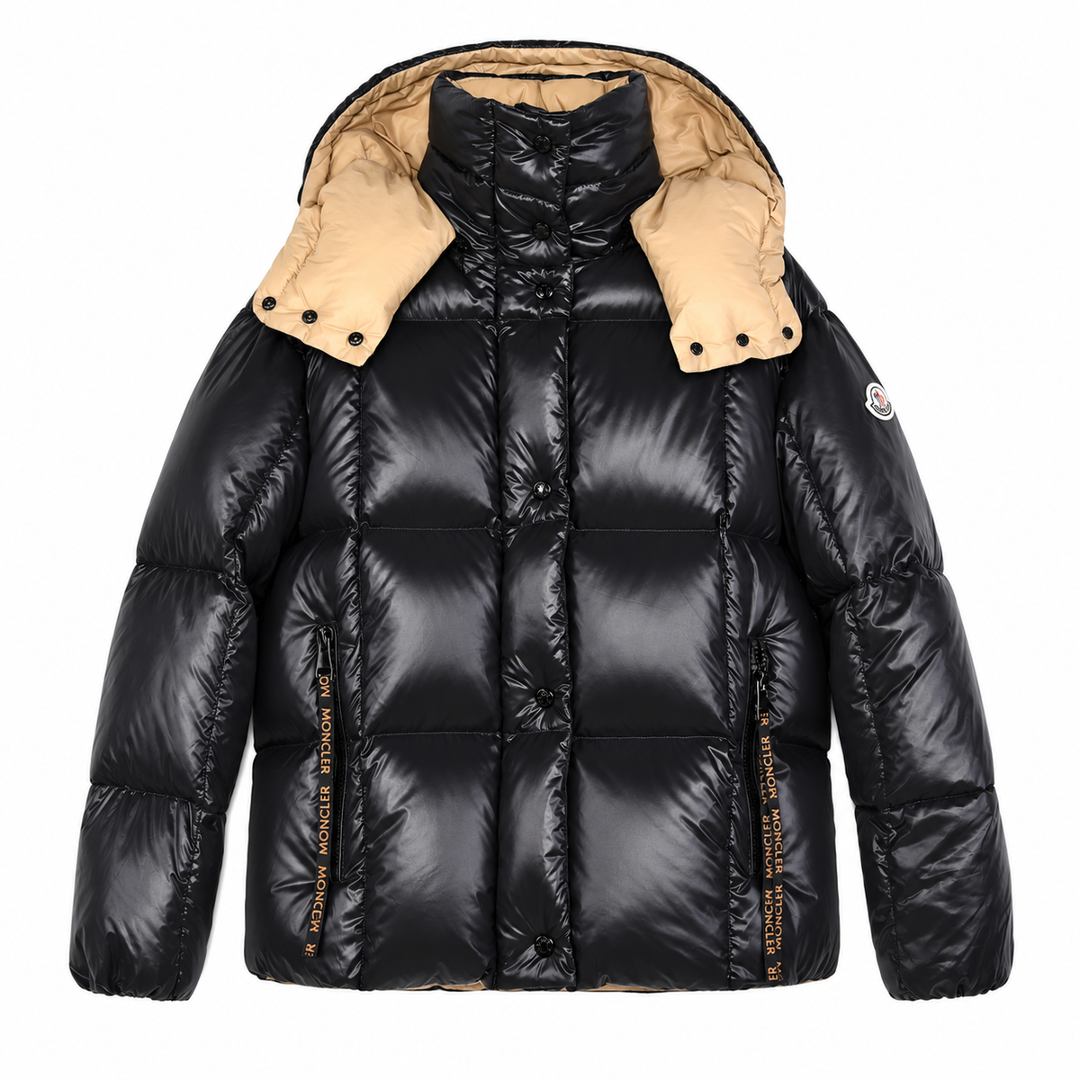 Moncler Contrast Hood Puffer Jacket