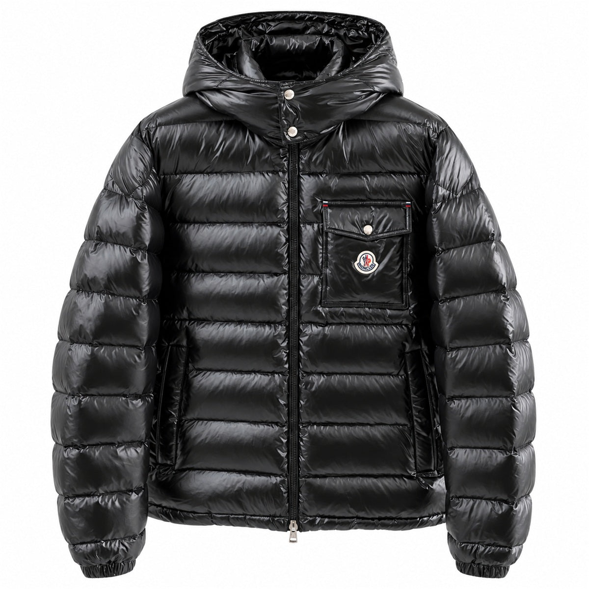Moncler Chest Pocket Hooded Puffer