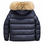 Moncler Fur-Trim Quilted Puffer