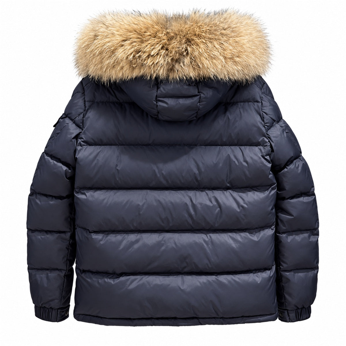 Moncler Fur-Trim Quilted Puffer