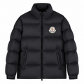 Moncler Big Logo High Collar Puffer Jacket – Black