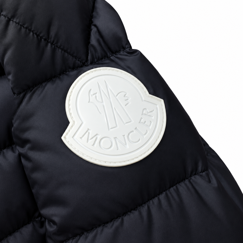 Moncler navy hooded puffer jacket — photo 5