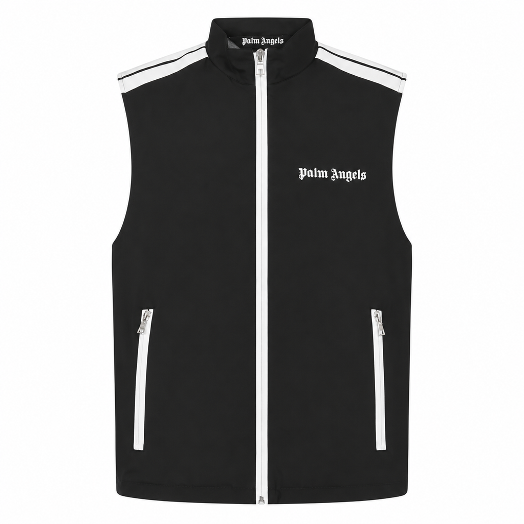 Palm Angels Classic Logo Gilet — front view, white background