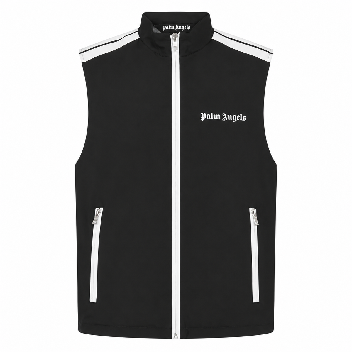 Palm Angels Classic Logo Gilet — front view, white background