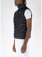 Palm Angels Classic Logo Puffer Gilet — Black — view 2