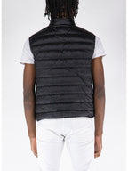 Palm Angels Classic Logo Puffer Gilet — Black — view 3