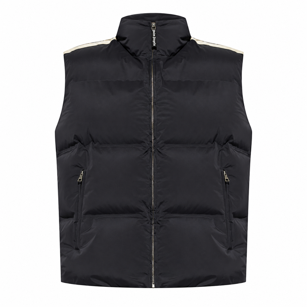 Palm Angels Stand-Collar Insulated Gilet — Black — view 1