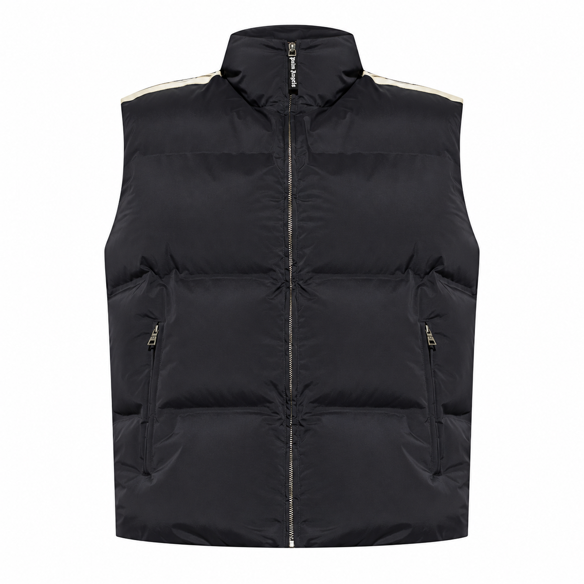 Palm Angels Stand-Collar Insulated Gilet — Black — view 1