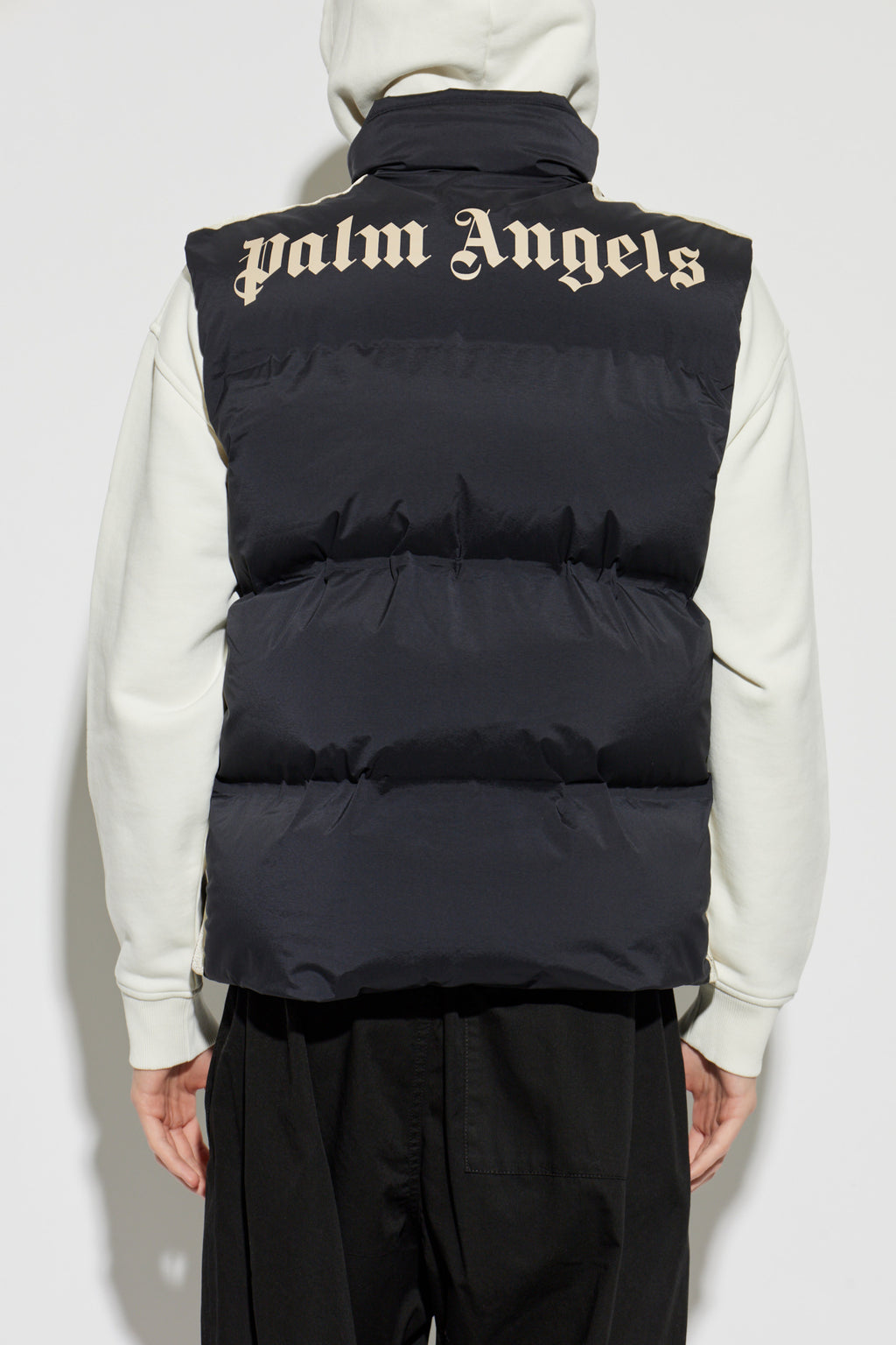 Palm Angels Stand-Collar Insulated Gilet — Black — view 4