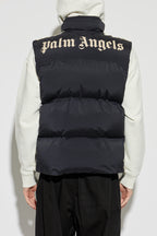 Palm Angels Stand-Collar Insulated Gilet — Black — view 4