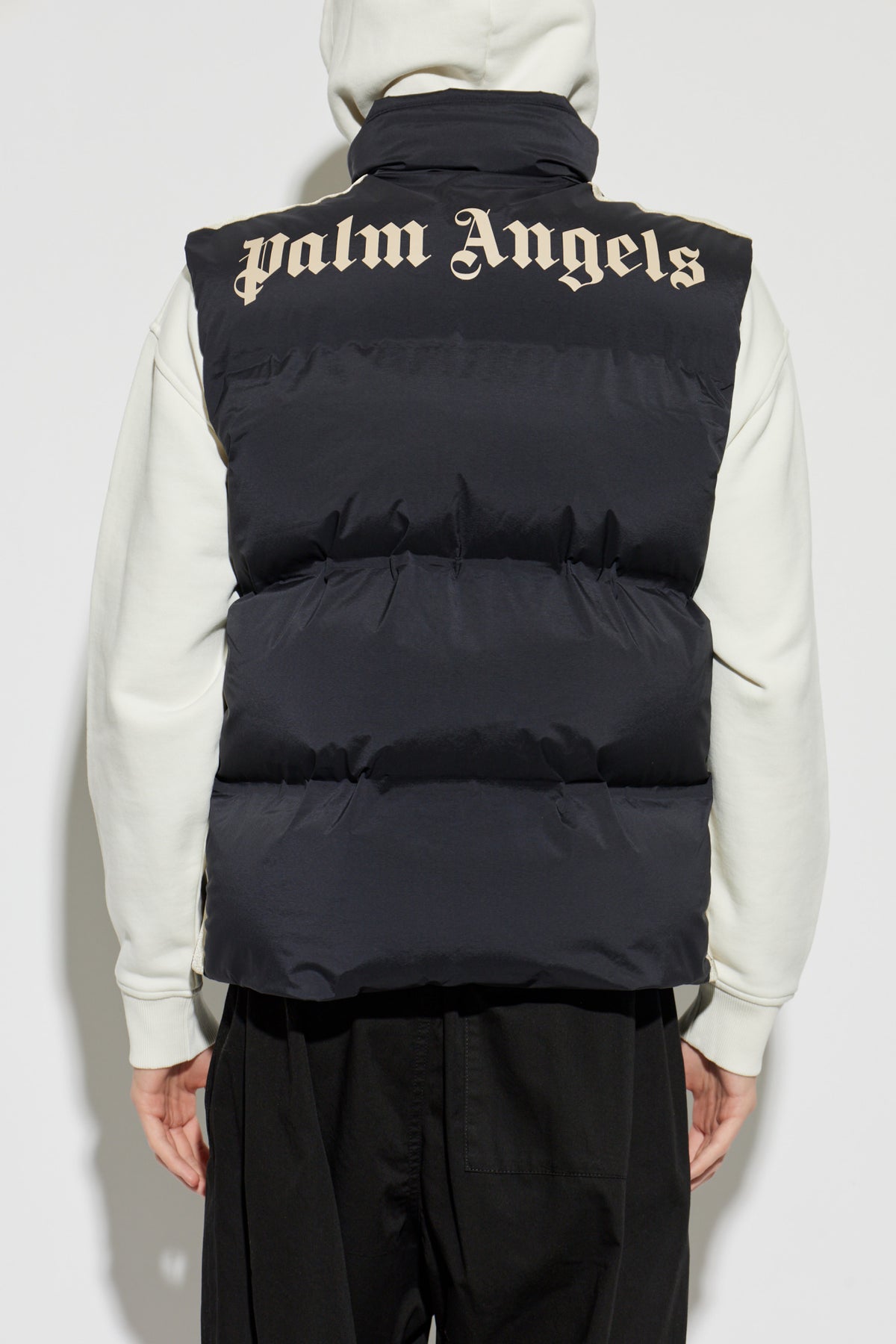 Palm Angels Stand-Collar Insulated Gilet — Black — view 4