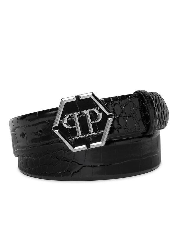 Philipp Plein Hexagon Belt — Black
