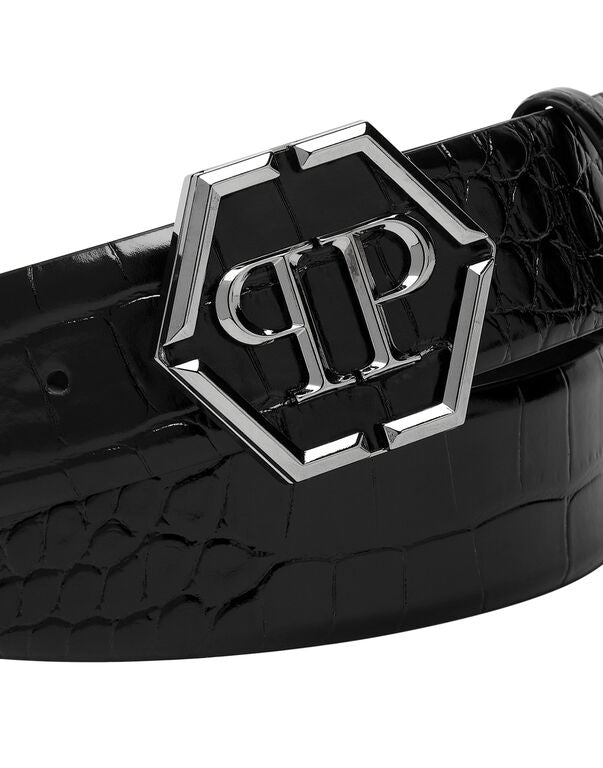 Philipp Plein Hexagon Belt — Black