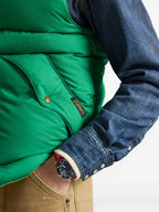 Ralph Lauren Contrast-Panel Ripstop Gilet — Green — view 6