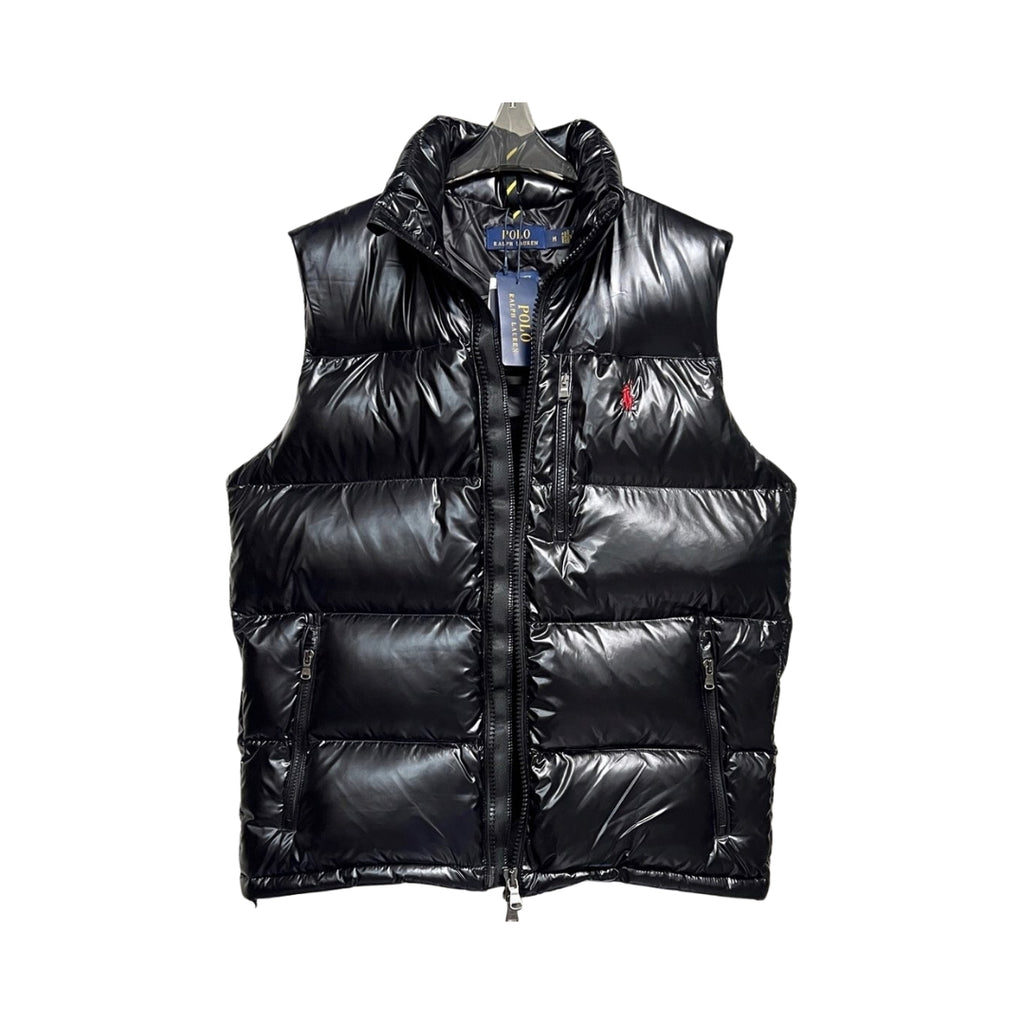 Ralph Lauren Glossy Puffer Gilet Black – product view 3