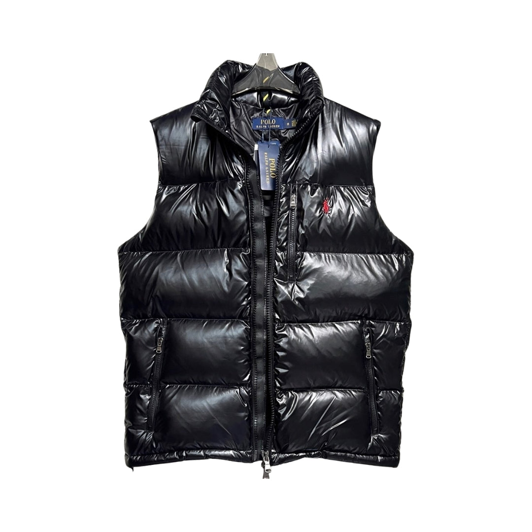 Ralph Lauren Glossy Puffer Gilet Black – product view 3
