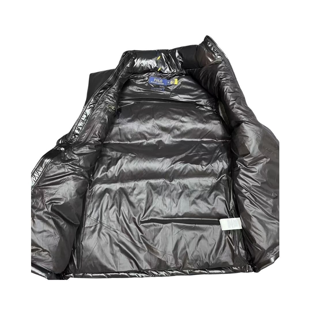 Ralph Lauren Glossy Puffer Gilet Black – product view 4