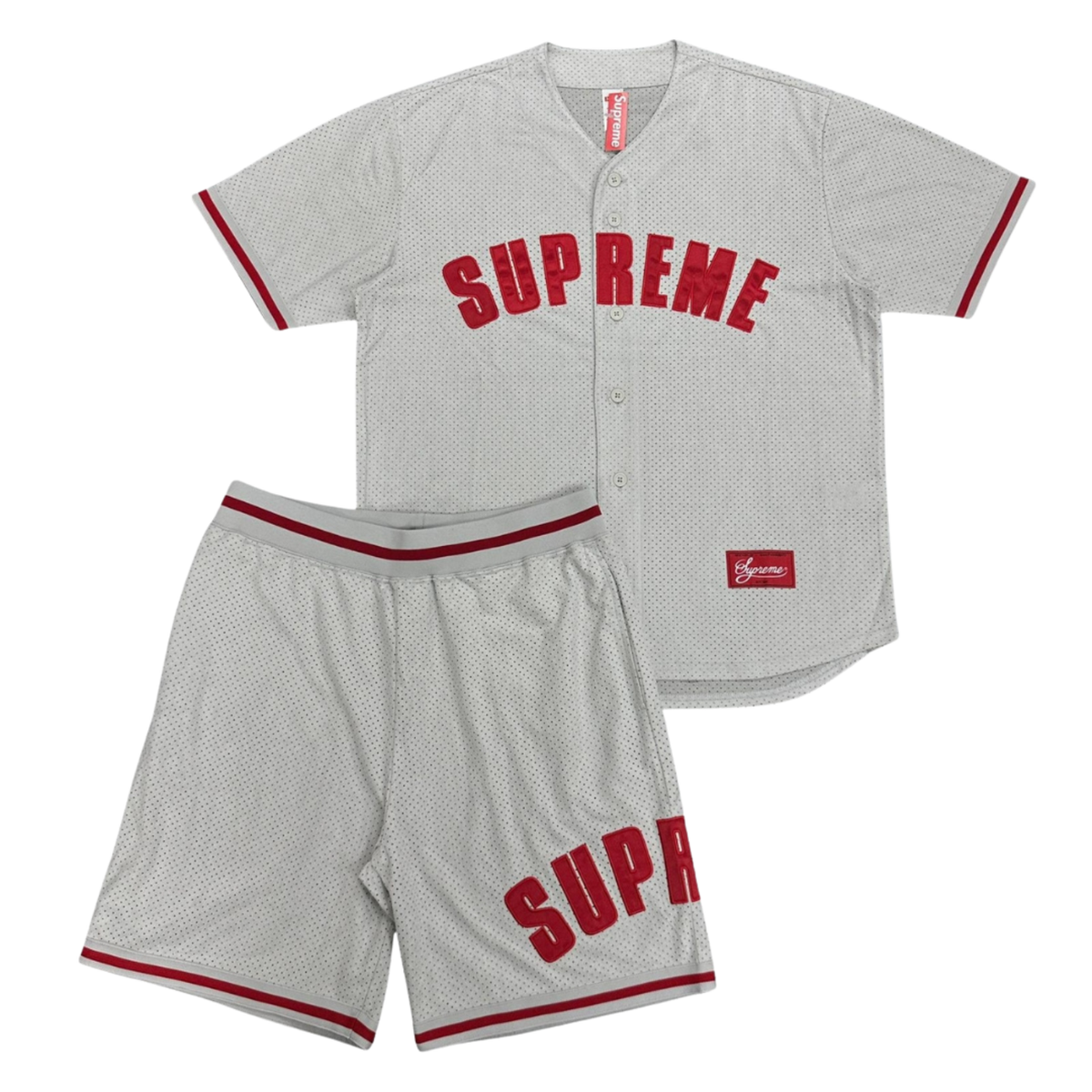 Supreme Ultrasuede Baseball Jersey and Shorts Set